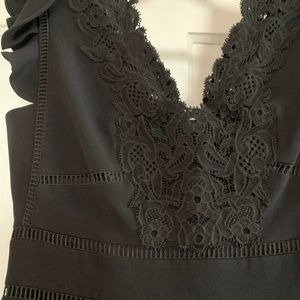 Rebecca Taylor black bombshell wiggle dress sz 6